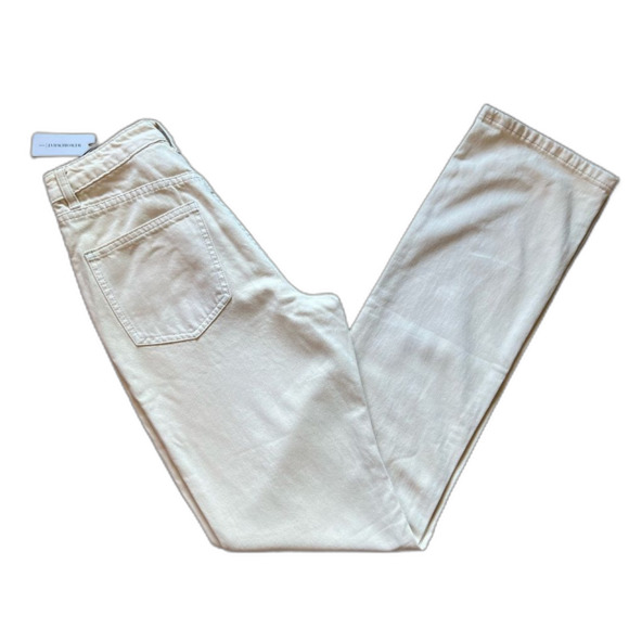 WeWoreWhat Denim - WeWoreWhat The Icon Jean Cream Size 25 NWT High Rise Straight Leg Denim